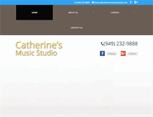 Tablet Screenshot of catherinesmusicstudio.com